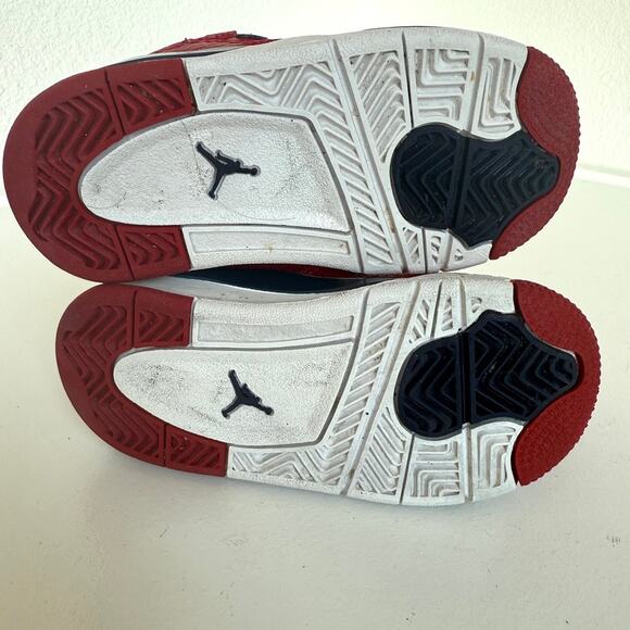 Nike Jordan 4 Retro SE PS Monsoon Red Youth Sneakers Size 7C Kidcore - Picture 5 of 8